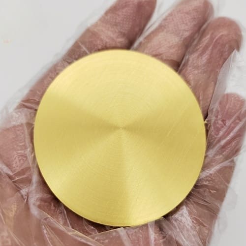 Blanco para sputtering de oro