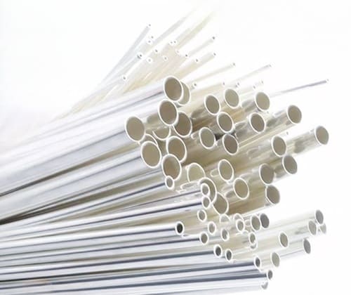 Tube en argent